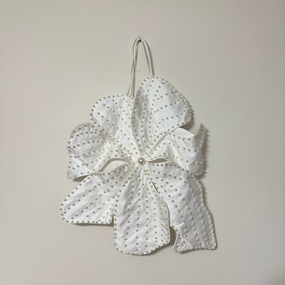 White Flower Halter Top